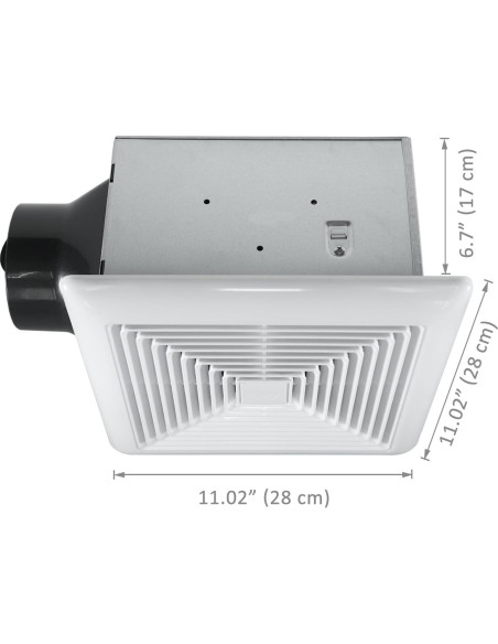 Ventilador de Baño BV 110CFM LED Silencioso 800lm
