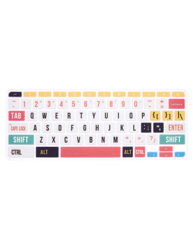 Cubierta de Teclado HRH para HP Chromebook 11.6" Arcoíris