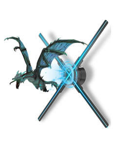 Ventilador Holográfico 3D Missyou 52cm LED Control Remoto