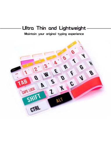 Cubierta de Teclado HRH para HP Chromebook 11.6" Arcoíris