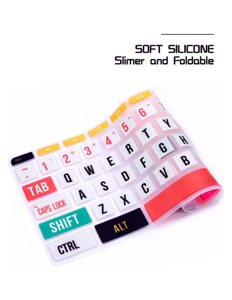 Cubierta de Teclado HRH para HP Chromebook 11.6" Arcoíris