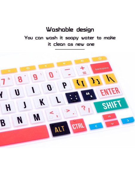 Cubierta de Teclado HRH para HP Chromebook 11.6" Arcoíris