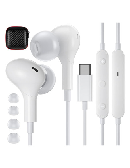 Auriculares USB C Magnéticos APETOO con Aislamiento de Ruido Auriculares USB C Magnéticos APETOO con Aislamiento de Ruido