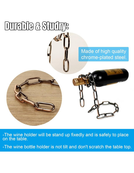 Soporte de Botellas de Vino YHan - Estante Flotante Elegante