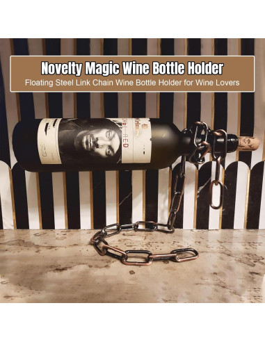 Soporte de Botellas de Vino YHan - Estante Flotante Elegante