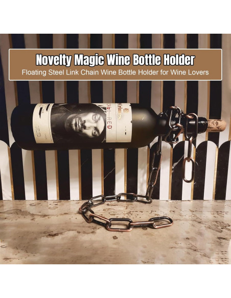 Soporte de Botellas de Vino YHan - Estante Flotante Elegante