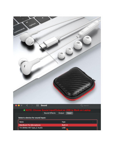 Auriculares USB C Magnéticos APETOO con Aislamiento de Ruido