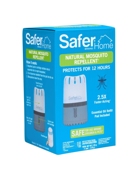 Repelente Natural de Mosquitos Safer Brand SH1200 - 12 Horas