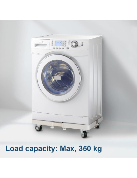 Soporte Móvil HQO LOVL para Mini Nevera y Lavadora Ajustable 44.9-65 cm