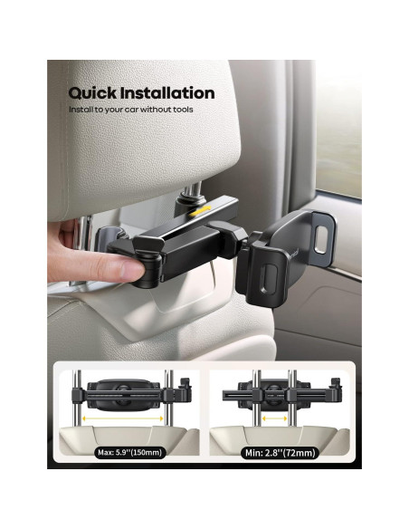 Soporte para Tableta Lamicall CH06 - Ajustable para Coche