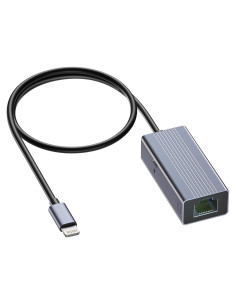 Adaptador Lightning a Ethernet IVSHOWCO 100Mbps 50cm