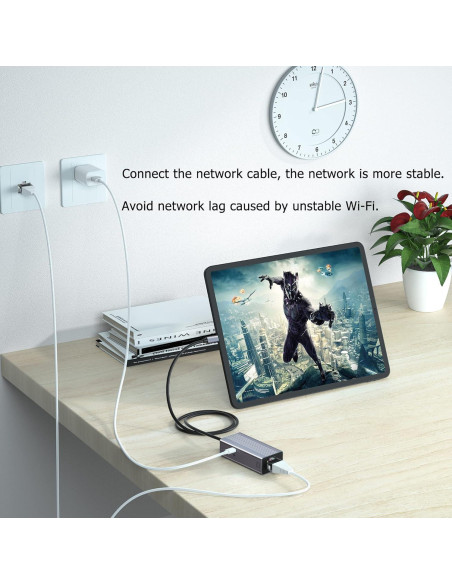 Adaptador Lightning a Ethernet IVSHOWCO 100Mbps 50cm