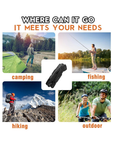 Multiherramienta 15 en 1 ForChic, Alicates y Accesorios