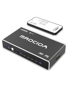 Conmutador HDMI 5 en 1 CY D514 4K 60Hz con Control Remoto