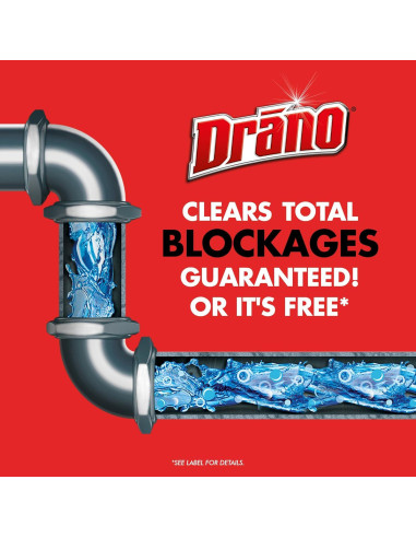 Drano Max Gel 80 Oz Removedor de Obstrucciones para Drenajes