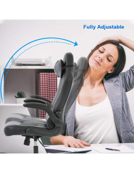 Silla de Juego BestOffice Ergonómica con Soporte Lumbar