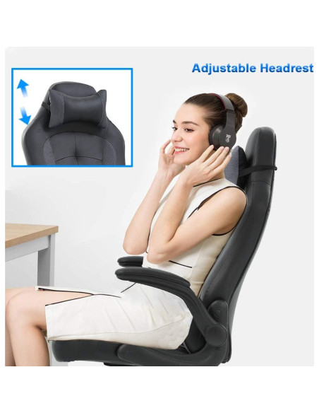 Silla de Juego BestOffice Ergonómica con Soporte Lumbar
