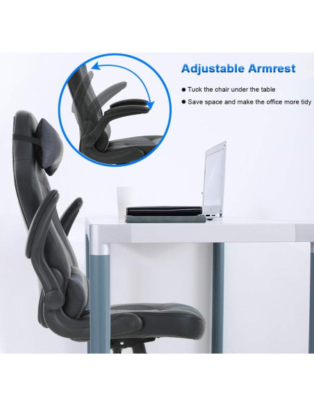 Silla de Juego BestOffice Ergonómica con Soporte Lumbar