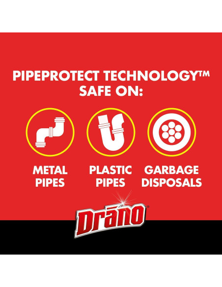 Drano Max Gel 80 Oz Removedor de Obstrucciones para Drenajes