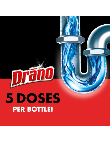 Drano Max Gel 80 Oz Removedor de Obstrucciones para Drenajes