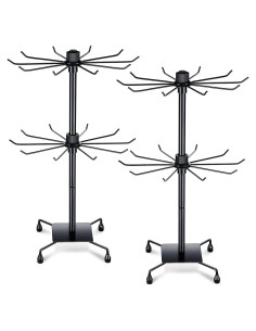 Soporte de Joyería BBTO Rotatorio 50x30 cm 2 Pcs Negro