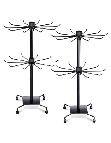 Soporte de Joyería BBTO Rotatorio 50x30 cm 2 Pcs Negro