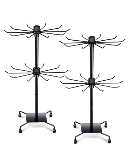 Soporte de Joyería BBTO Rotatorio 50x30 cm 2 Pcs Negro