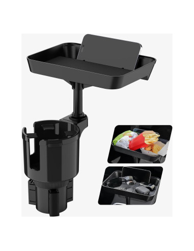 Bandeja para Portavasos de Coche TYKOR 24.1 cm Ajustable