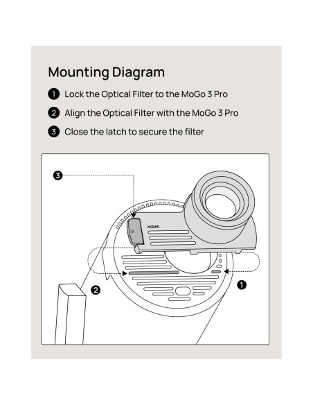 Filtro Óptico Creativo XGIMI para MoGo 3 Pro - Portátil