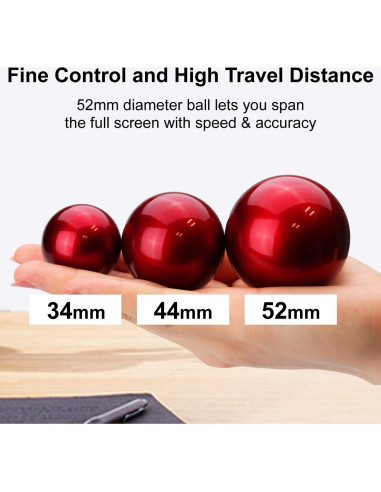 Mouse Trackball ELECOM M-HT1URBK Cableado 8 Botones 52mm