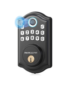Cerradura Biométrica AkaGear DS10 con Huella Dactilar - Negro