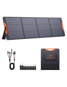 Panel Solar Plegable ZOUPW 200W Impermeable para Camping