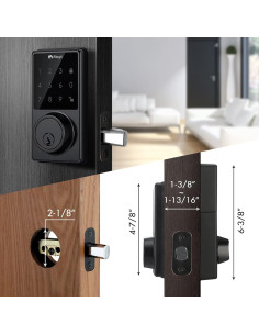 Cerradura Táctil iMagic Automática con 50 Códigos - Negro Mate 2