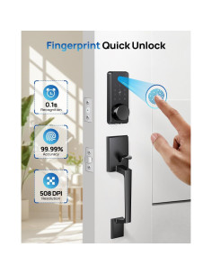 Cerradura Inteligente LOCTIAN DL0102 con Huella Dactilar y APP 2