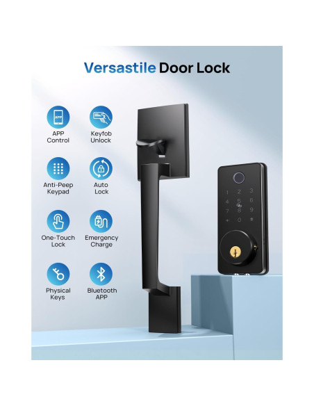 Cerradura Inteligente LOCTIAN DL0102 con Huella Dactilar y APP