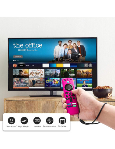 Funda de Control Remoto Fire Stick 3ra Gen OneBom - Brilla en la Oscuridad
