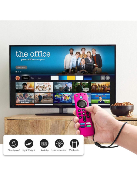 Funda de Control Remoto Fire Stick 3ra Gen OneBom - Brilla en la Oscuridad