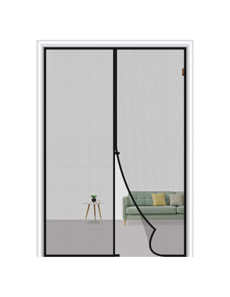 Puerta de Pantalla Magnética MAGZO 121x210 cm Gris
