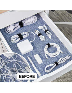 Bridas de Cable Wrap-It Storage 40 Piezas Nylon Negro 2