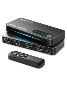 Interruptor HDMI 3 Puertos AVIDGRAM 8K 60Hz Control Remoto