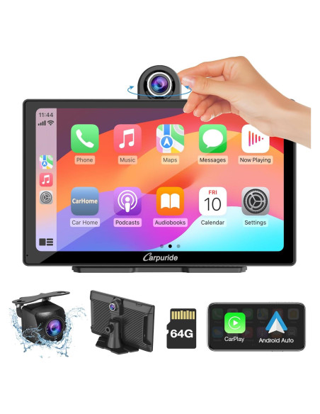 Carpuride W905 Pantalla Táctil 9" para Coche con Carplay