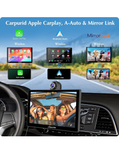 Carpuride W905 Pantalla Táctil 9" para Coche con Carplay 2