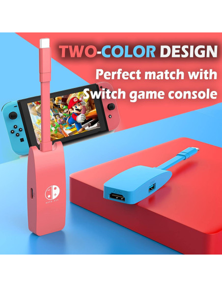 Adaptador Dock HDMI JROSING para Nintendo Switch 4K USB-C