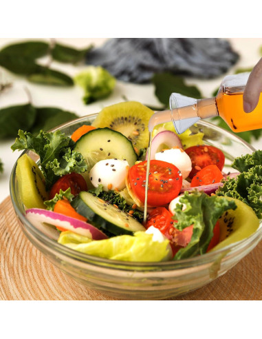 2 Botellas de Aceite de Vidrio HOFURME 500 ml Antigoteo