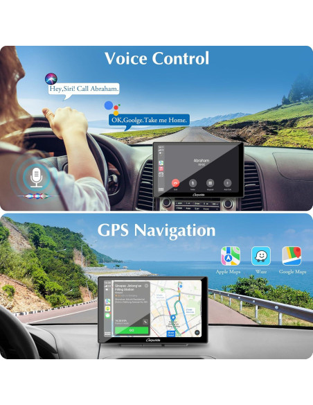 Carpuride W905 Pantalla Táctil 9" para Coche con Carplay