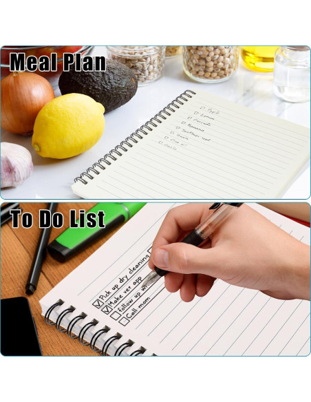 Paquete de 12 cuadernos A5 Dunzoom con espiral y tapa dura