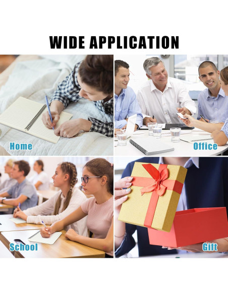 Paquete de 12 cuadernos A5 Dunzoom con espiral y tapa dura