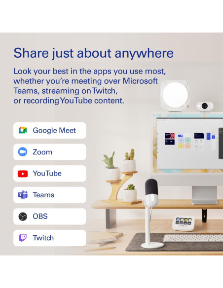 Kit de Oficina en Casa Elgato Wave Neo Webcam y Micrófono