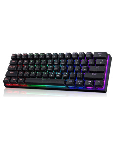 Teclado Mecánico Gaming CACKBIRD 60% Retroiluminado LED Negro