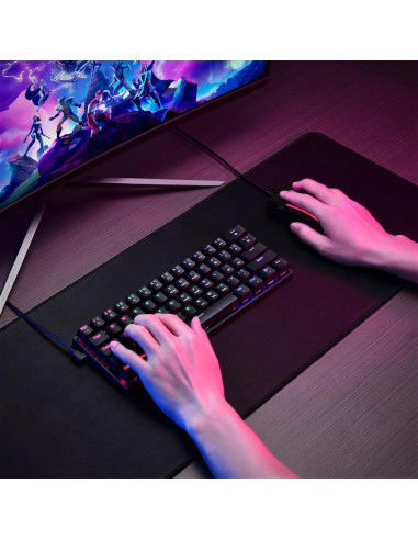 Teclado Mecánico Gaming CACKBIRD 60% Retroiluminado LED Negro